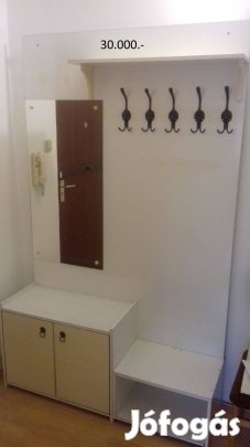 Előszobaszekrény (akasztós, polcos), tároló, cipőtároló