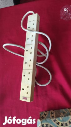 Elosztó konnektor hosszabbító gyerek védelemmel. Ár: 400 ft. Foxpostta