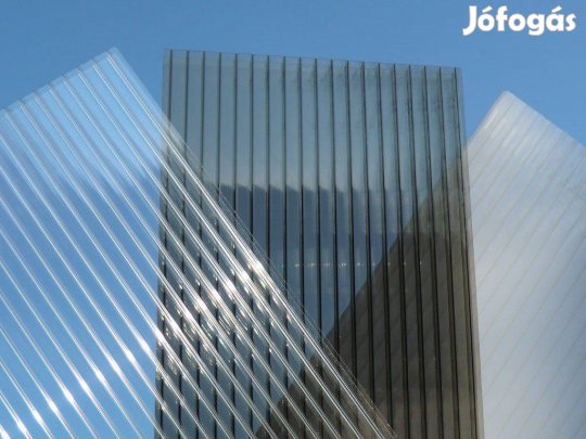 Előtető, Árnyékoló Polikarbonát: 10mm | Erősített! | 2oldalt UV védett