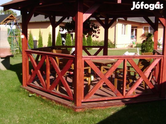 Előtető, teraszfedés, kinti WC, egyedi fa munkák Nyíregyháza környékén