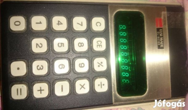 Elsi Mate zöld kijelzős retro számológép eladó! Hibátlanul működik!
