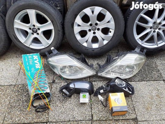 Első lámpák, tükrök, alu kerekek Citroen C8, Lancia Phedra