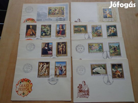 Első napi borítékok, bélyegekkel