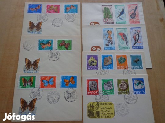 Első napi borítékok, bélyegekkel
