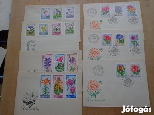 Első napi borítékok, bélyegekkel