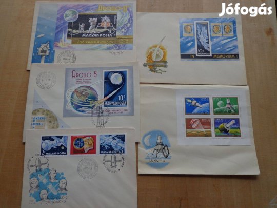 Első napi borítékok, bélyegekkel