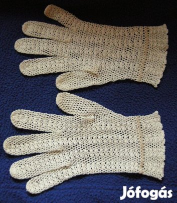 Elsőáldozási kesztyű, kb 70 éve,hibátlan,elasztikus!/25
