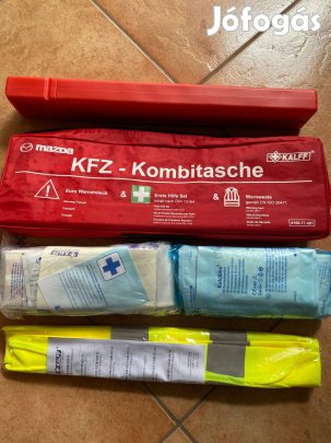 Elsősegély csomag "B" - háromszög, mellény, gyógyászati szerek - Mazda