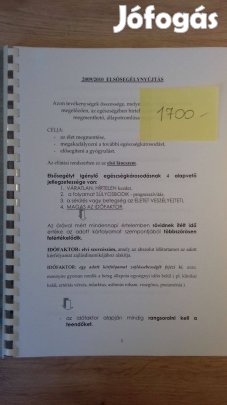 Elsősegélynyújtás (egészségügyi jegyzet)