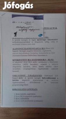 Elsősegélynyújtás, sürgősségi alapfogalmak