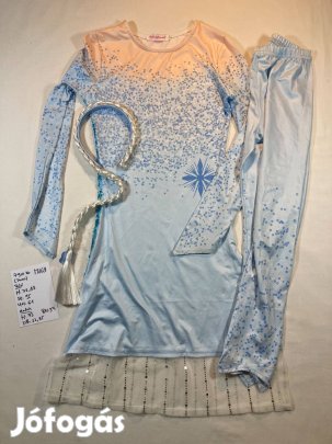 Elza jelmez, Elsa jelmez, hercegnő jelmez Jégvarázs jelmez 7-9 év M169