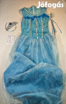 Elza jelmez, Elsa jelmez, hercegnő jelmez, Jégvarázs jelmez, felnőtt