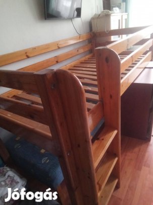 Emeletes ágy, magasított ágy, fa emeleteságy