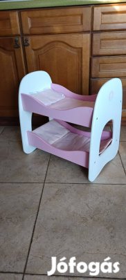 Emeletes fa játék babaágy eladó!