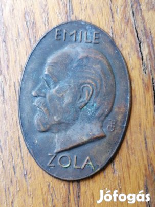 Emil Zola antik plaket