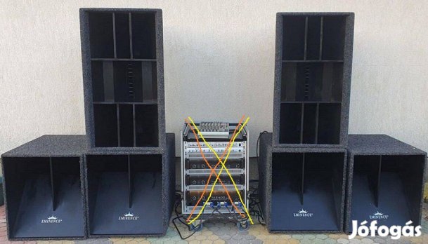 Eminence hangfal szett (2útban hajtva). De meg is bontom
