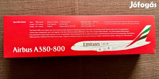 Emirates airbus A380-800 makett