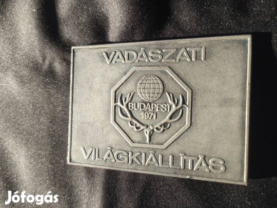 Emlékplakett 1971-es Vadászati Világkiállításról 