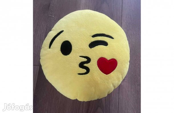 Emoji játékpárna plüs 25 cm átmérőjű