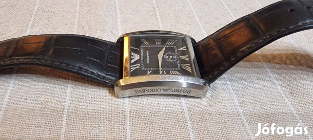 Emporio Armani AR-1640 férfi karóra óra bőr szíj acél ezüst design