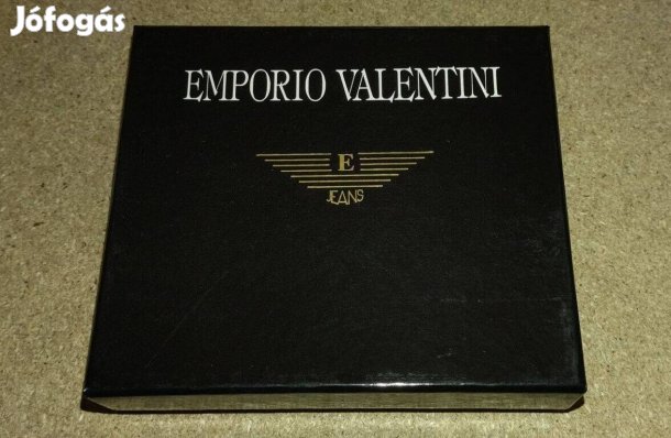 Emporio Valentini fekete kártyatartó tárca (új)
