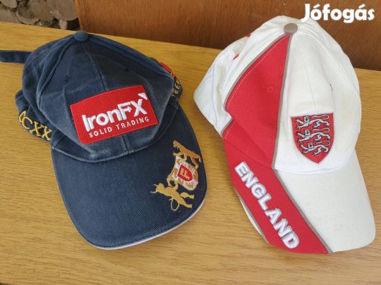 England, Iron FX baseball sapkák - Piros, fehér, kék, tépőzáras, kapc