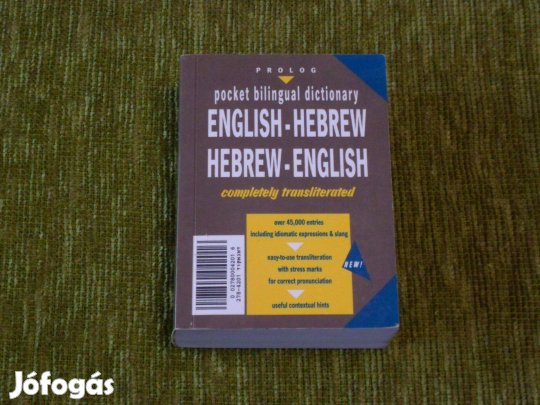 English-Hebrew - Hebrew-English (angol-héber - héber-angol) zsebszótár