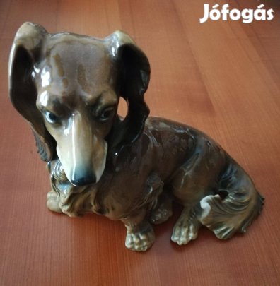 Ens német porcelán Tacskó "Ritka"!