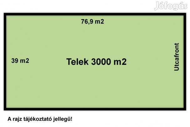 Építési telek csendes helyen eladó!