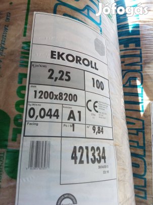 Építkezésből megmaradt 5db tekercs üveggyapot szigetelés