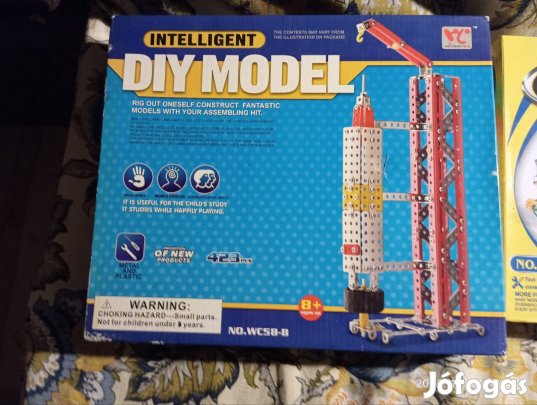 Építő játékok,3 doboz új fémépítő együtt,