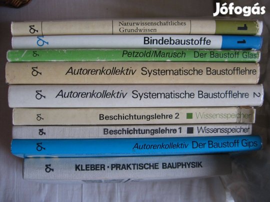 Építőipari kézikönyvek német nyelven, könyv
