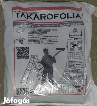 Építőipari takarófólia 4x5 méter (20m2)