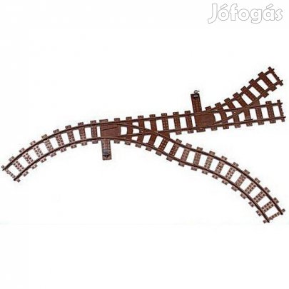 Építőjáték -640- Vonat : 2 Kitérő ( Váltó ) +4 Sín (_)