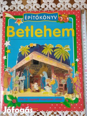 Építőkönyv Betlehem - összerakható papír Betlehem karácsonyi dísz 