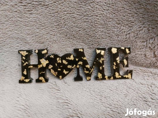 Epoxy gyanta dekor felirat