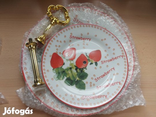 Epres emeletes porcelán kínáló, új