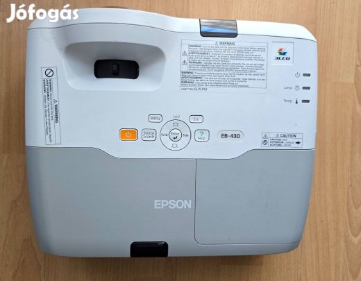 Epson EB 430 projektor eladó. Rövid vetítési távolság