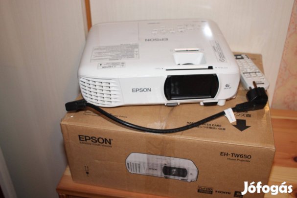 Epson EH-TW650 800 lámpaórával, Szállítás egyeztetés után!
