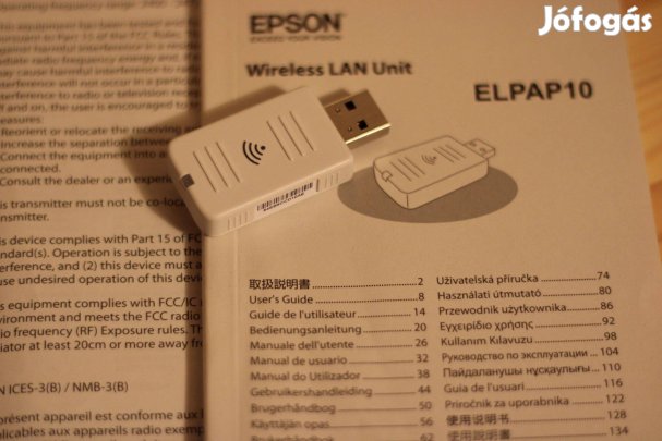 Epson Elpap10 projektor Wifi adapter. Szállítás csak egyeztetés után!