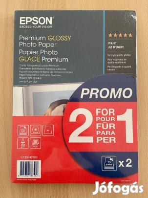 Epson Premium fényes fotópapír csomag (C13S042169) A4-es 30 db-os 255g