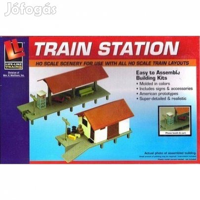 Épület makett - Vasútállomás / Állomás - H0 HO (_)