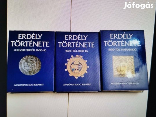 Erdély története I-II-III. Köpeczi Béla : új
