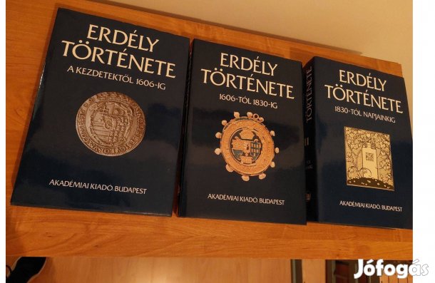 Erdély története könyv, 3db