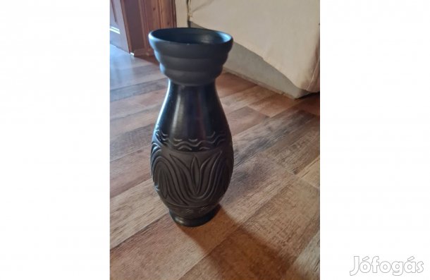 Erdélyi Tulipános Fekete Váza