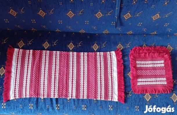Érdélyi, szőttes terítőgarnitúra eladó