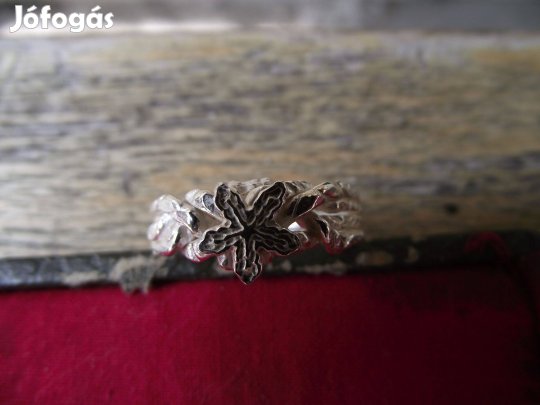 Erdész szétszedhető ezüst gyűrű