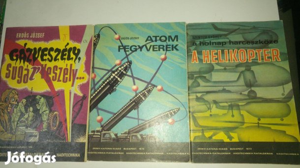 Erdős József Haditechnika fiataloknak sorozat 2 db
