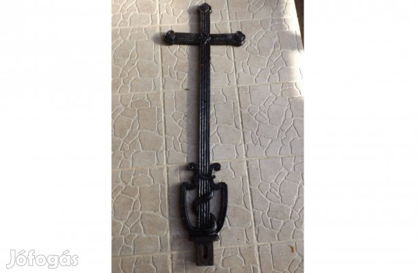 Eredeti 140éves öntöttvas kereszt Faluszéli vaskereszt 108cm