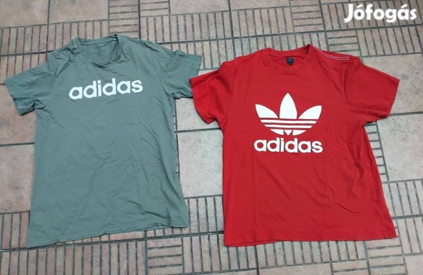 Eredeti Adidas póló M L 2db
